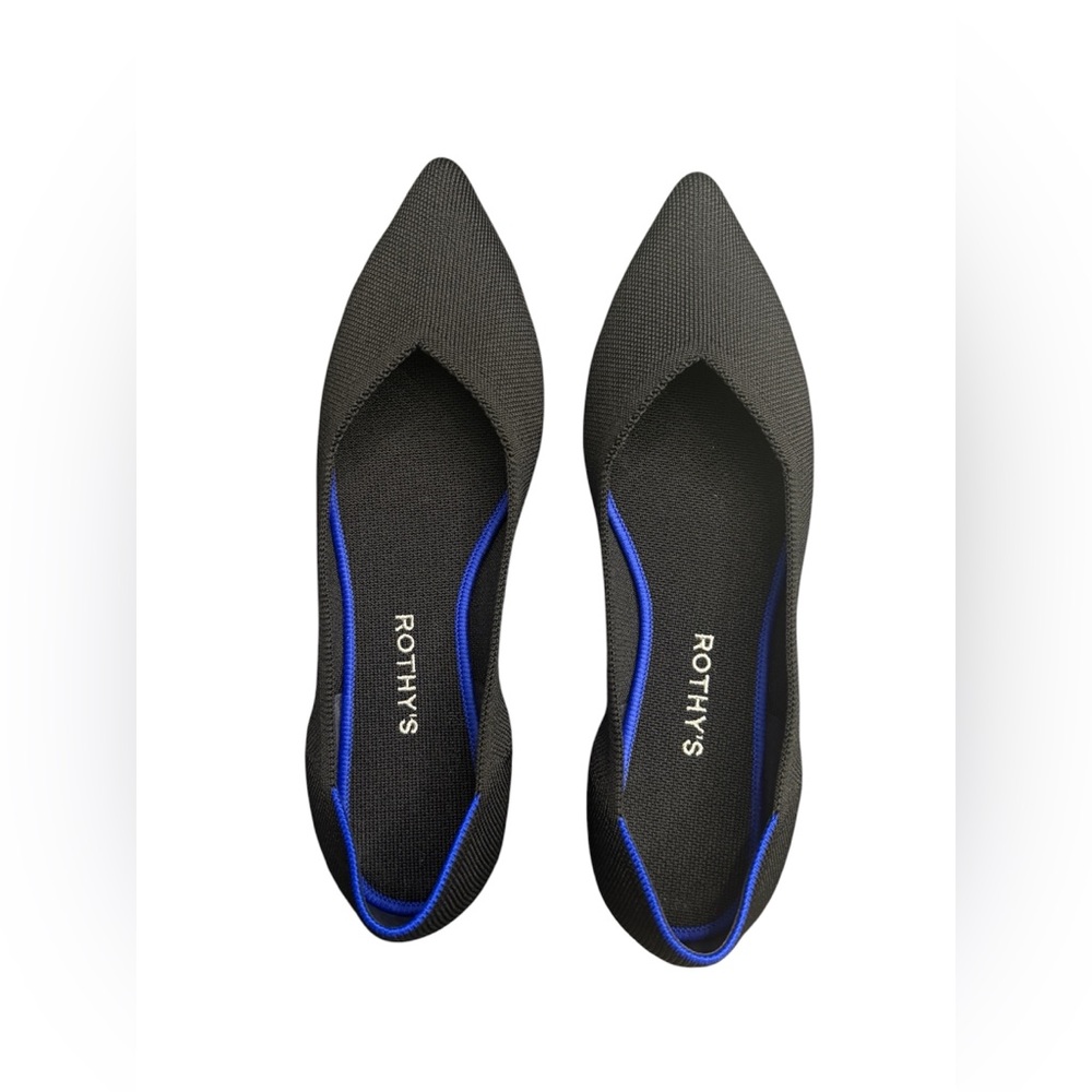 Rothy's Women's The Point II Black Flats size 11.5